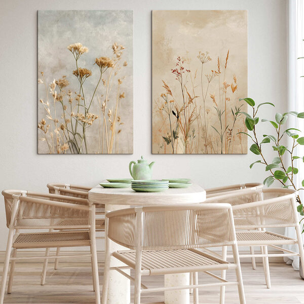 Delicate blooms in soft tones
