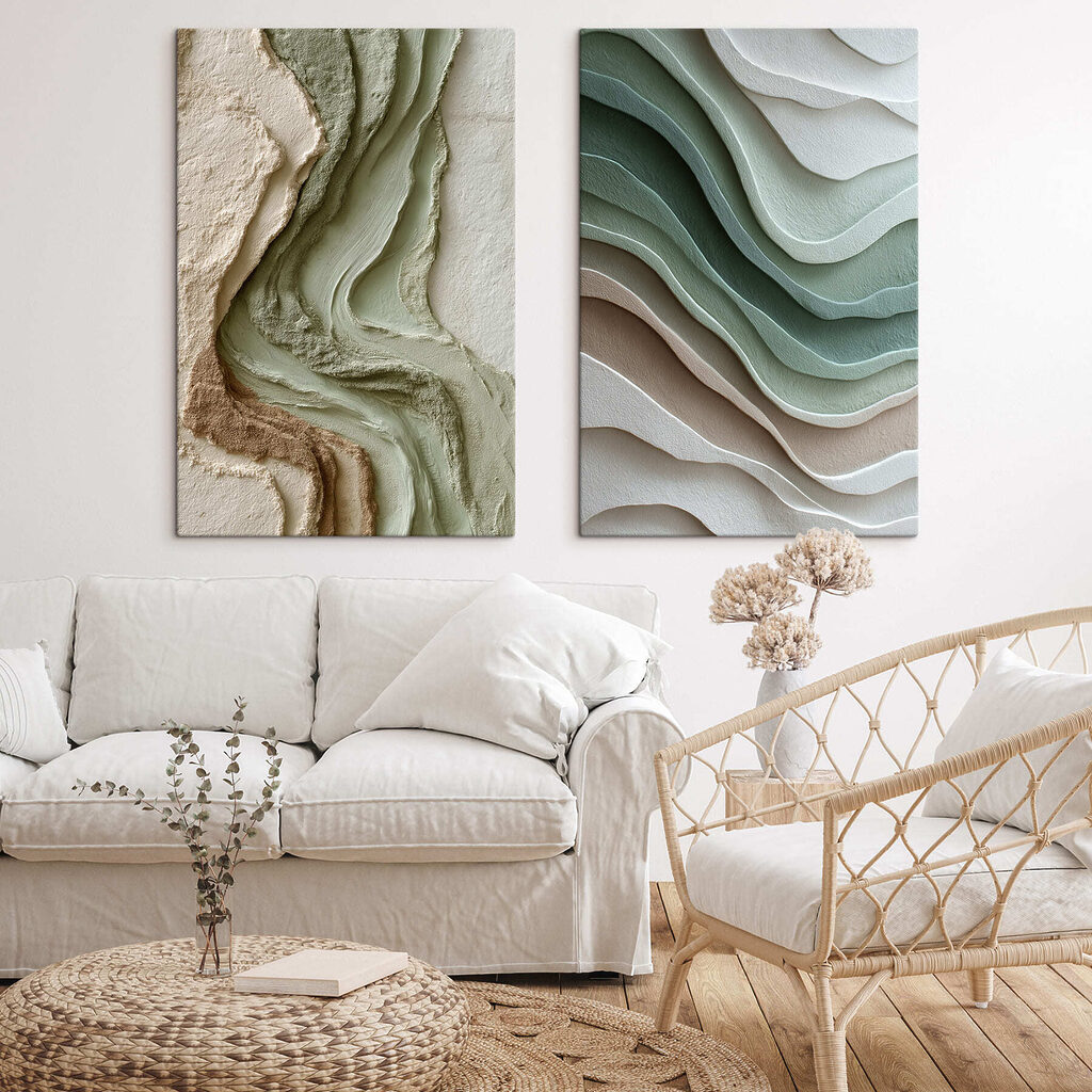 Natural curves in soft tones
