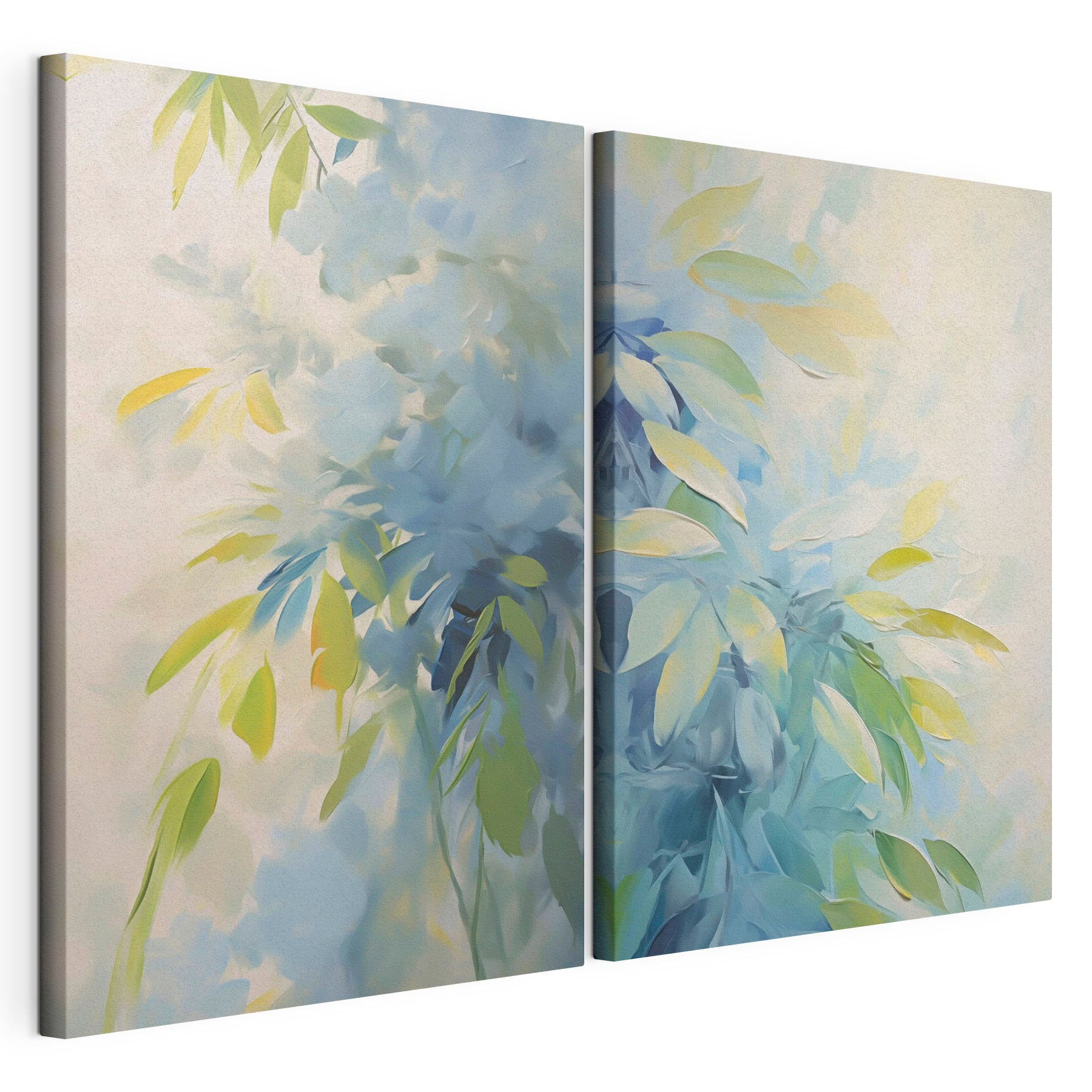 Breezy hues of calming green leaves