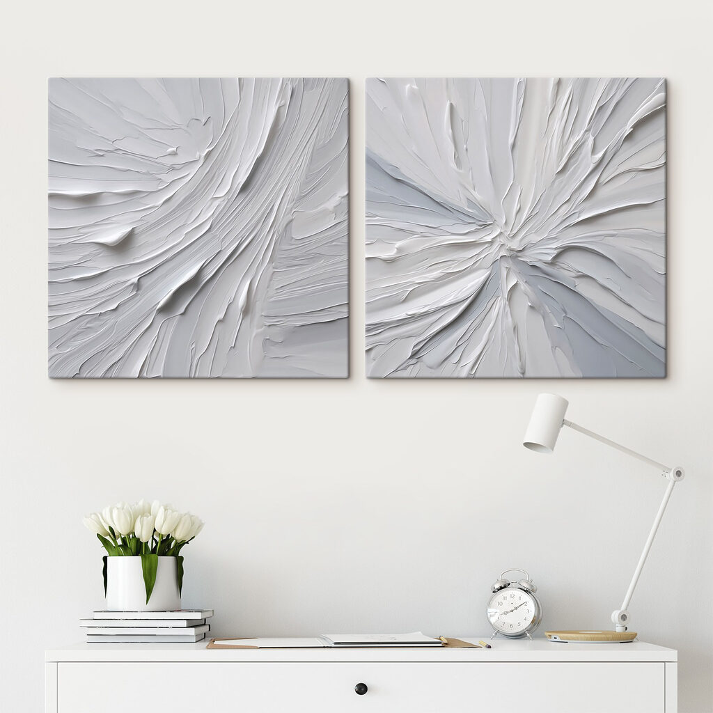 Flowing textures in soft hues