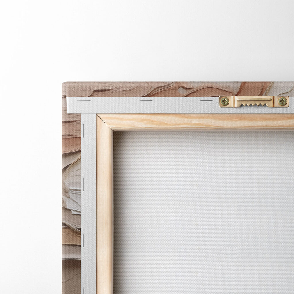 Fluid lines in warm, earthy tones