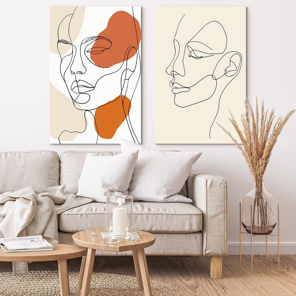 Drawing of a woman's face