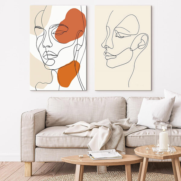 Drawing of a woman's face