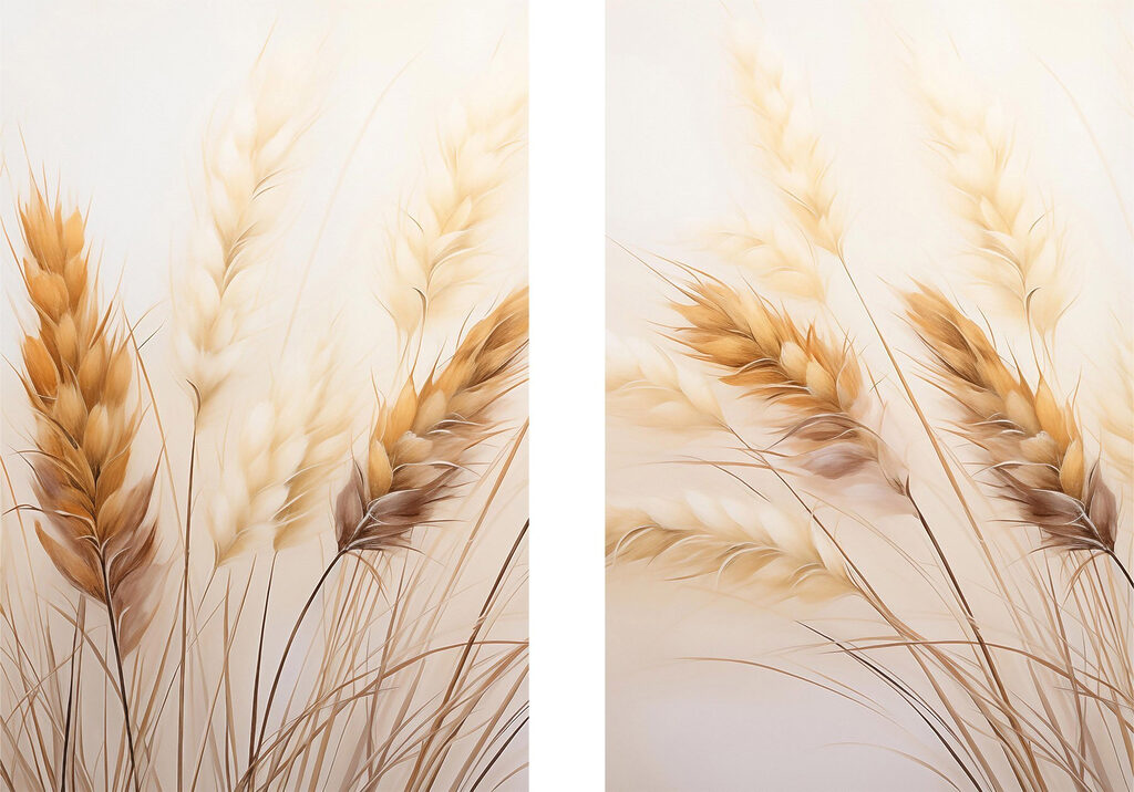 Delicate hues of dried grasses