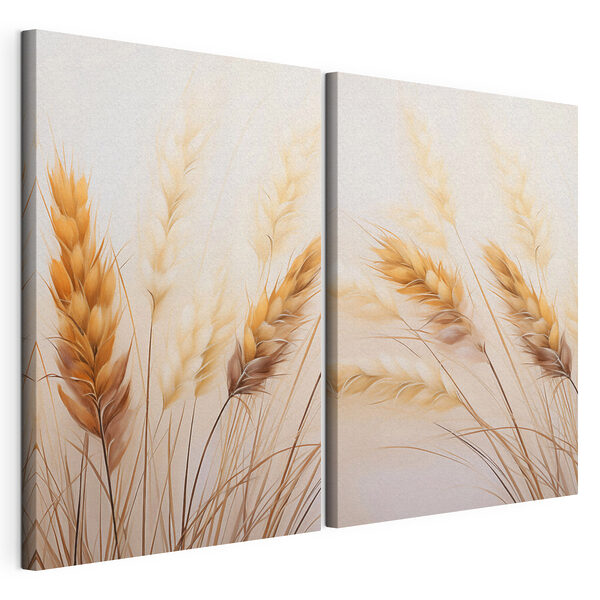 Delicate hues of dried grasses