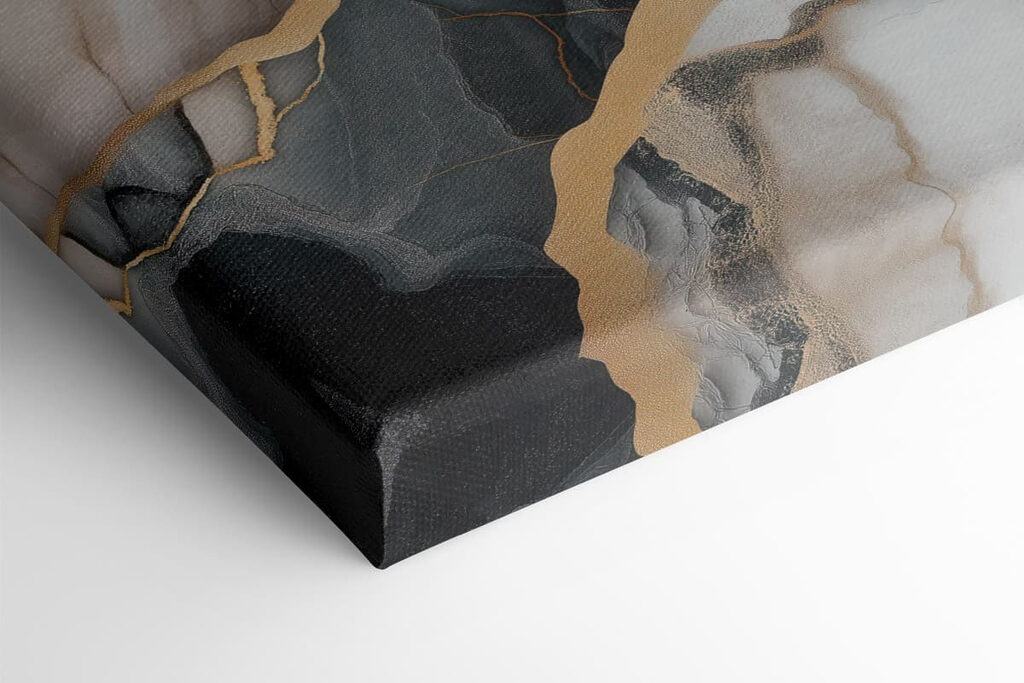 - Fluid layers of contrasting colors