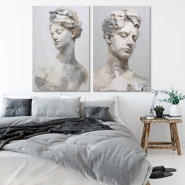 Collage of a woman's head