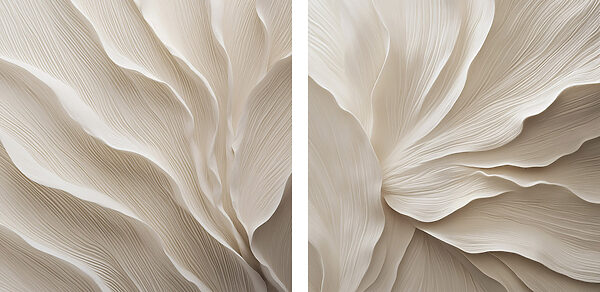 Delicate layers of flowing design