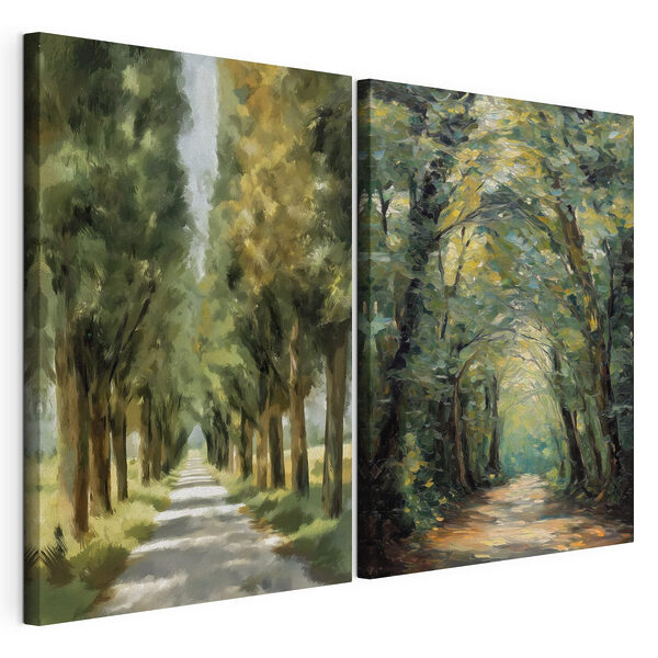 Path with trees on it