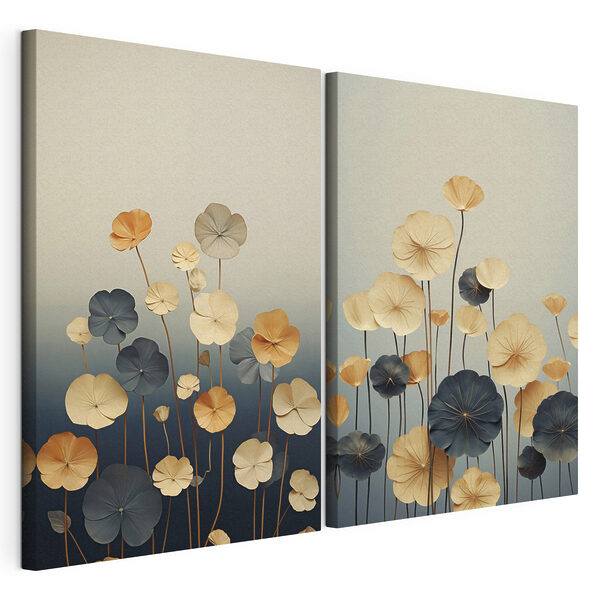 Delicate blooms in soft colors