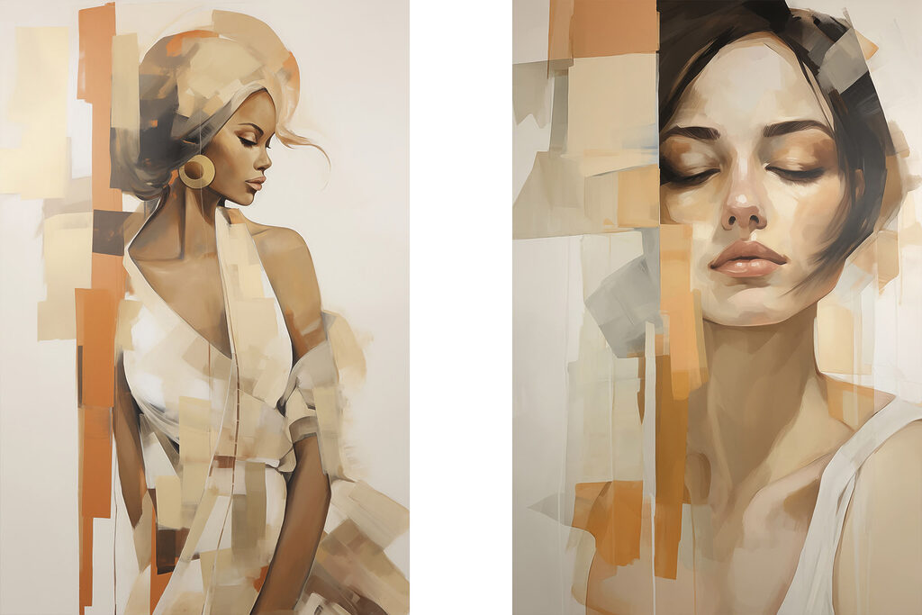 Collage of a woman