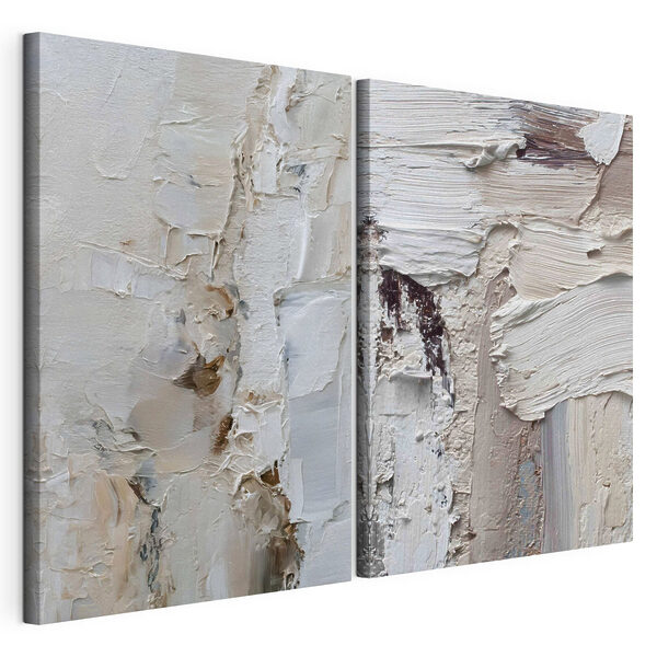 Soft tones and flowing textures blend