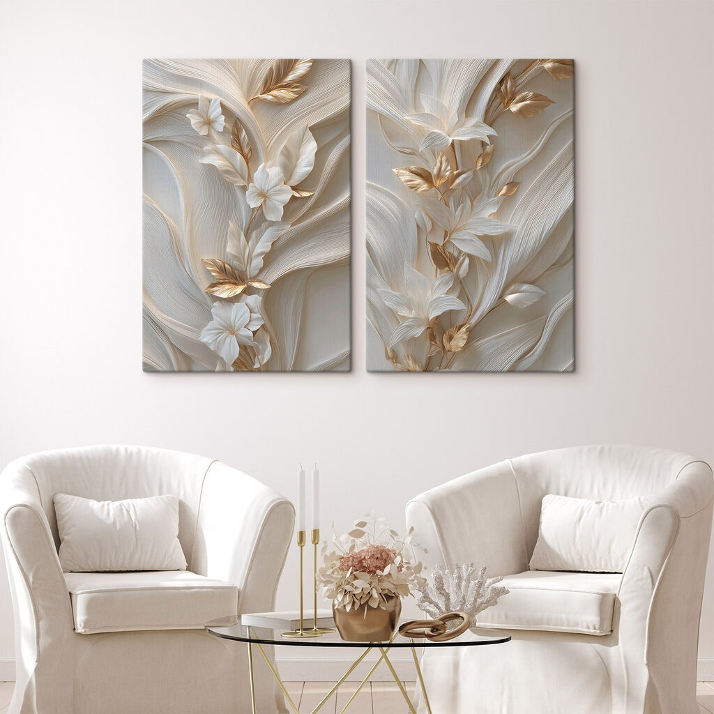 Elegant floral design in soft tones