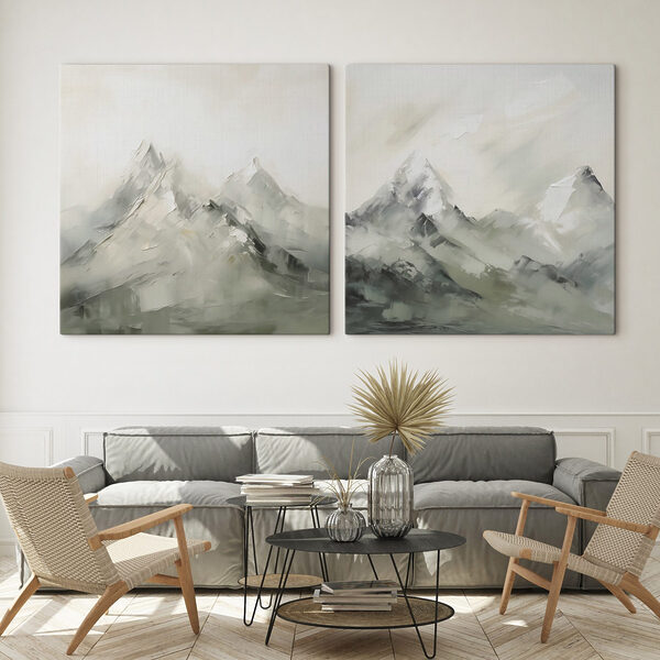 Painting of a mountain