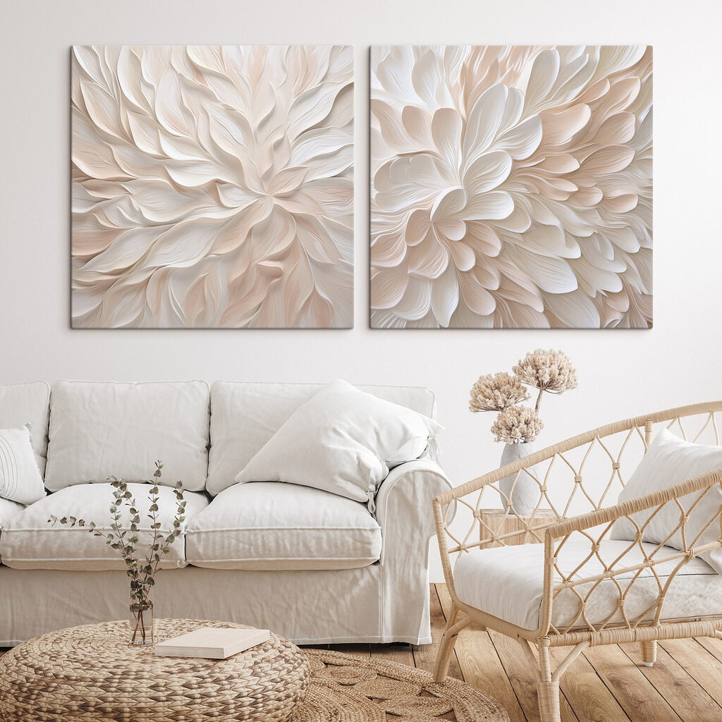 Soft petals in pastel hues