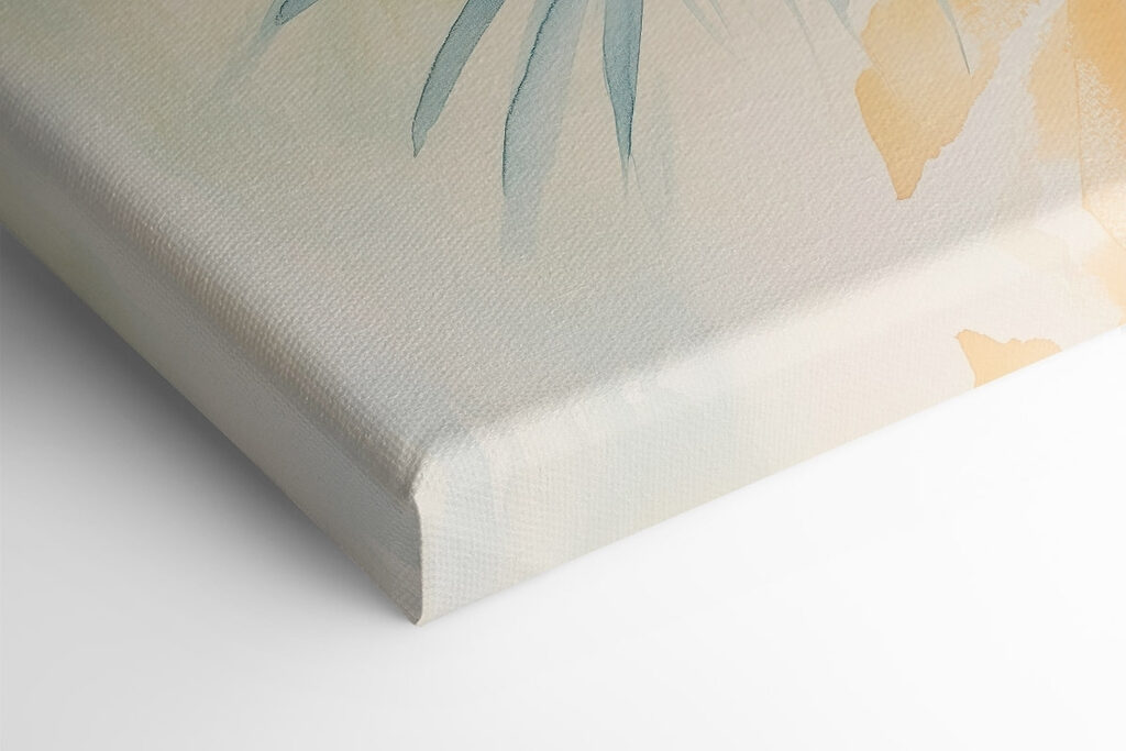 Watercolor painting of leaves