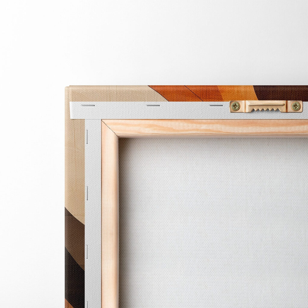 Flowing shapes in warm tones