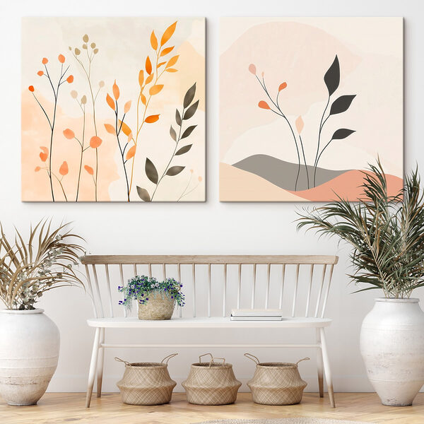 Two images of plants