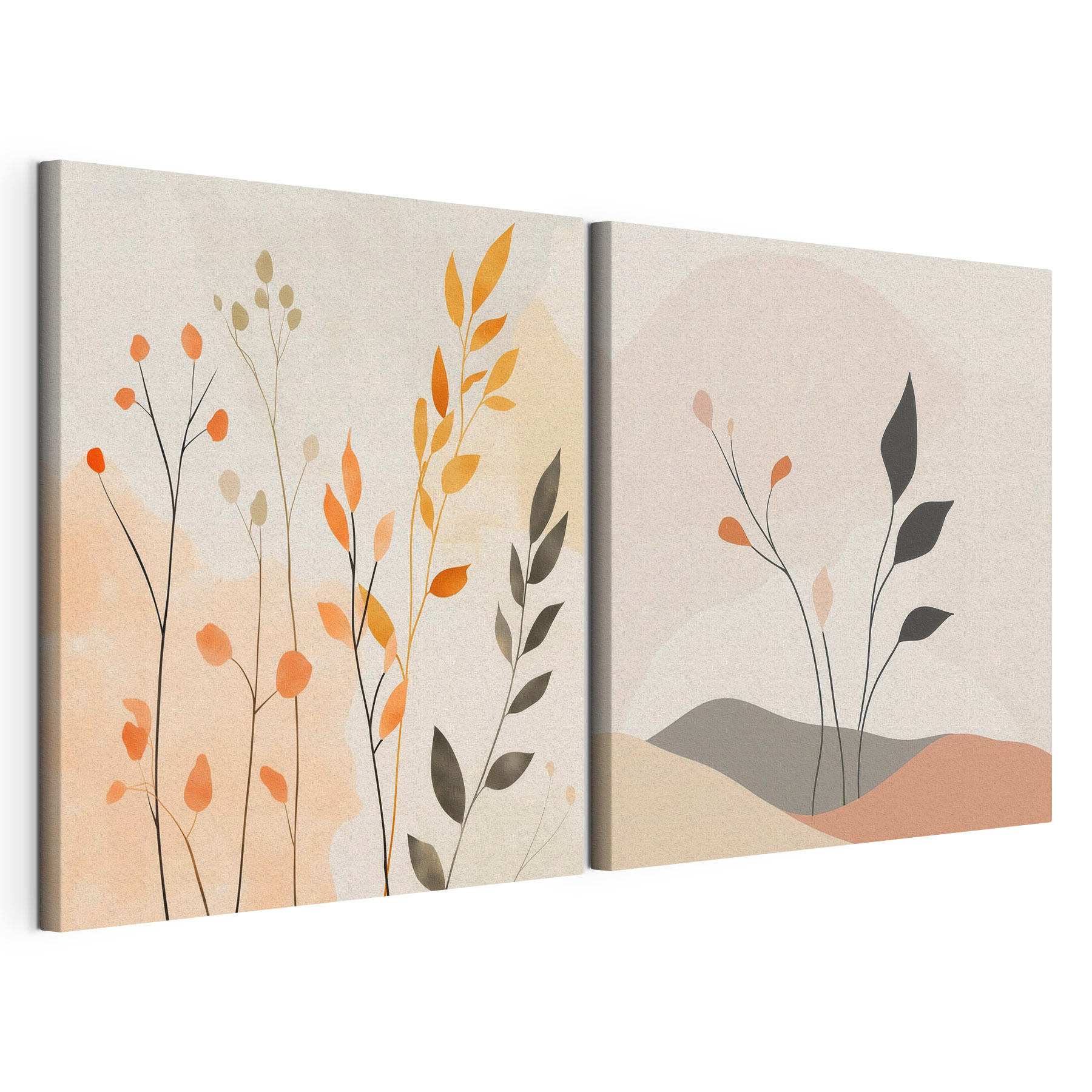 Two images of plants