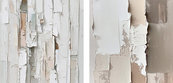 Textured layers in soft neutral tones