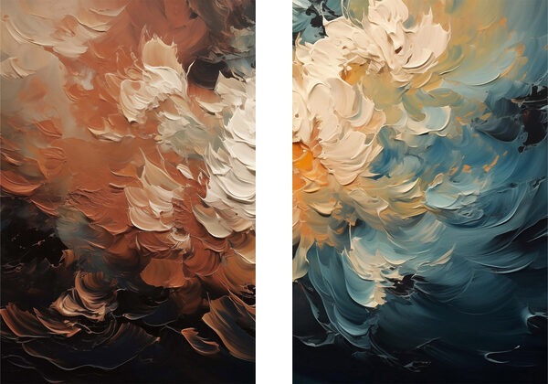 - Captivating dance of colors and forms