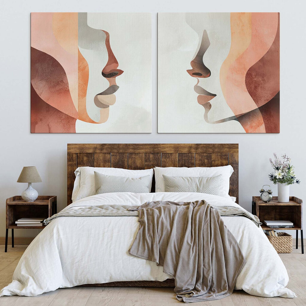 Two faces of a person