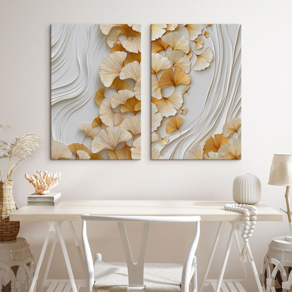 Flowing shapes with organic patterns