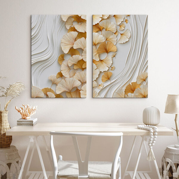 Flowing shapes with organic patterns