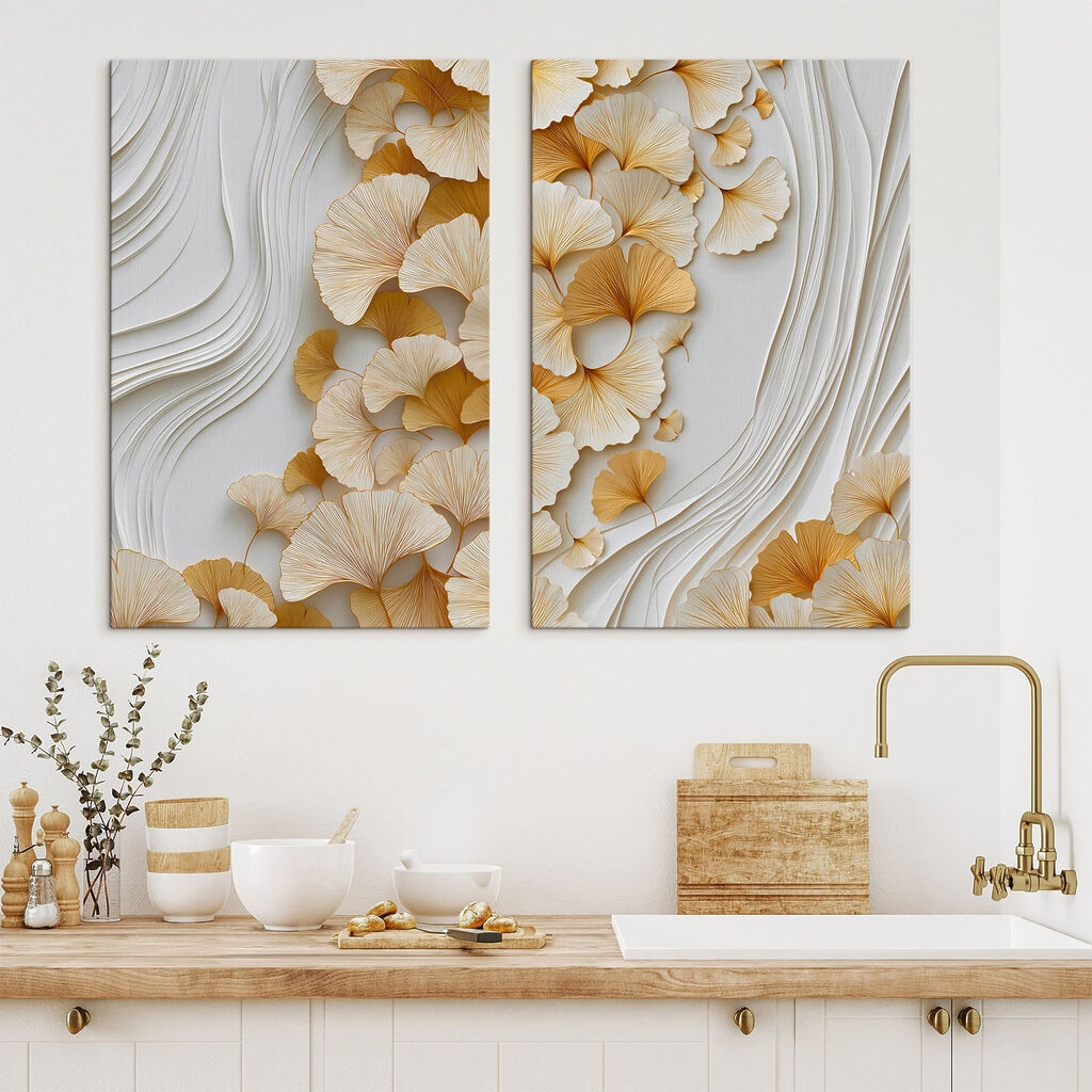 Flowing shapes with organic patterns