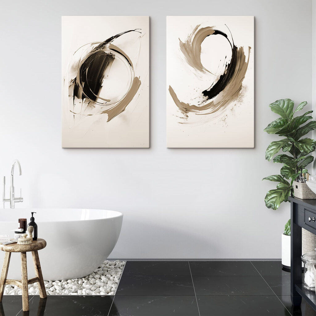 Dynamic strokes of contrasting hues
