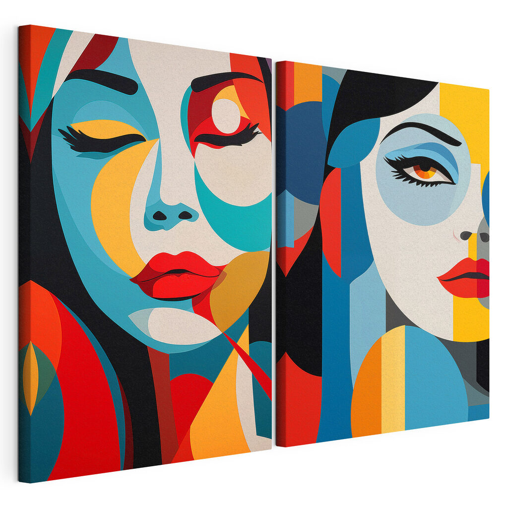 Collage of a woman's face