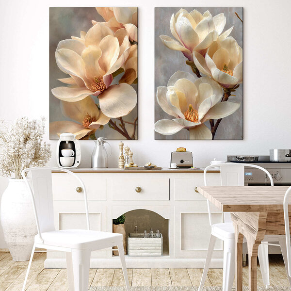 Delicate blooms in soft hues