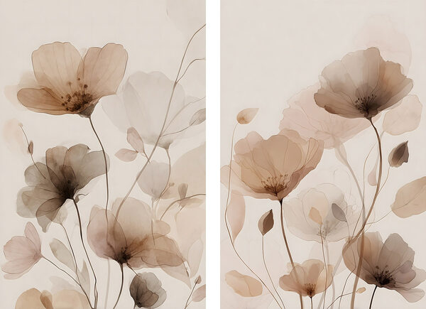 Soft blooms in gentle hues