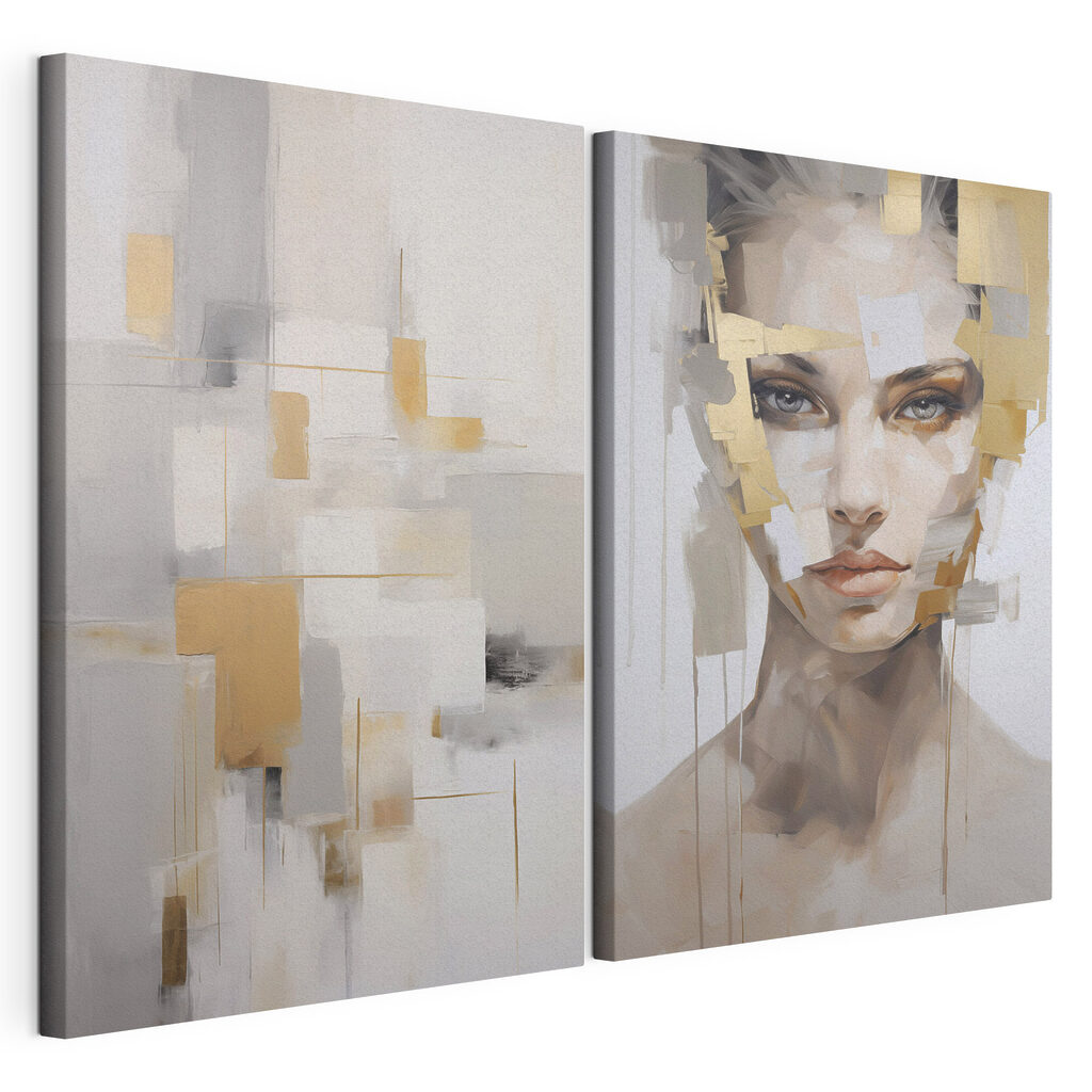 Painting of a woman's face