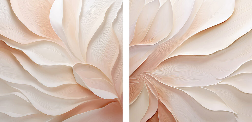 Soft curves in gentle hues