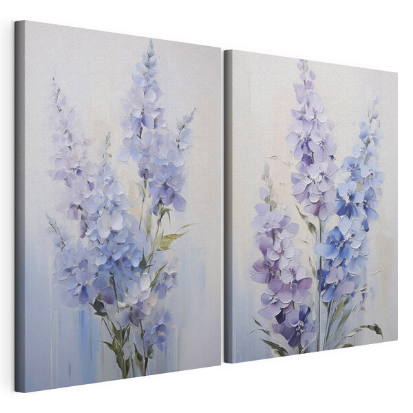 Painting of flowers on a white background