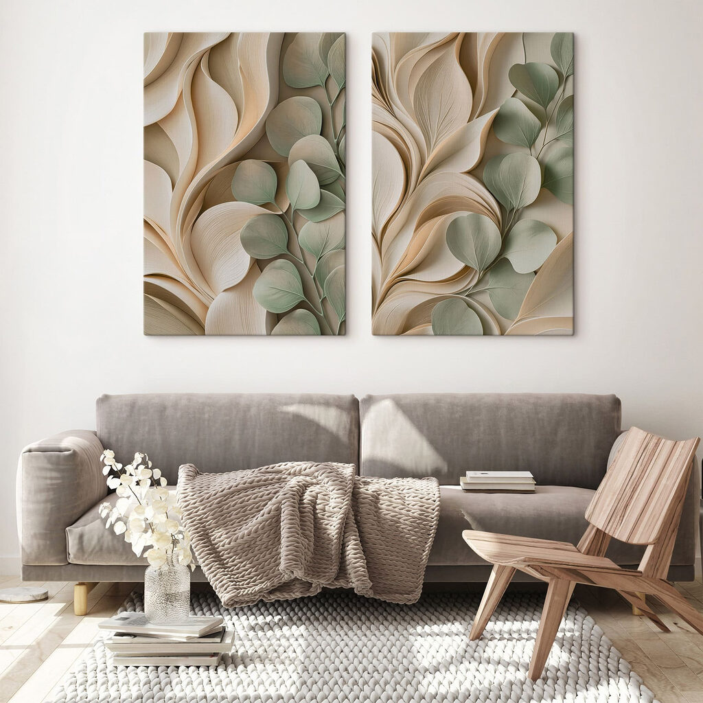 Natural curves and soft green leaves