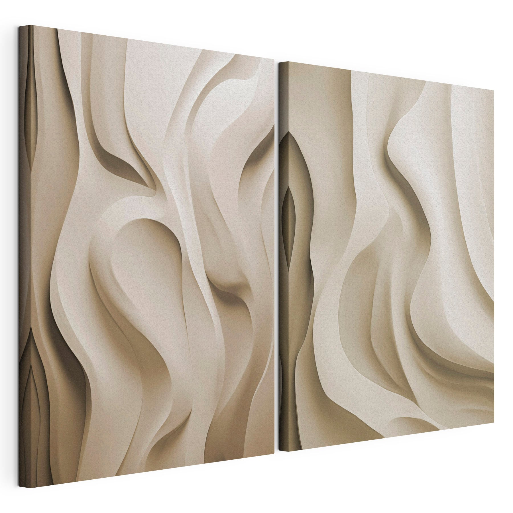 Flowing lines in neutral tones
