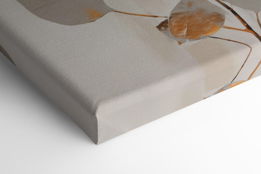 - Elegant leaves in soft hues