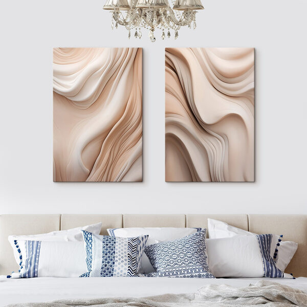 Soft curves in warm tones