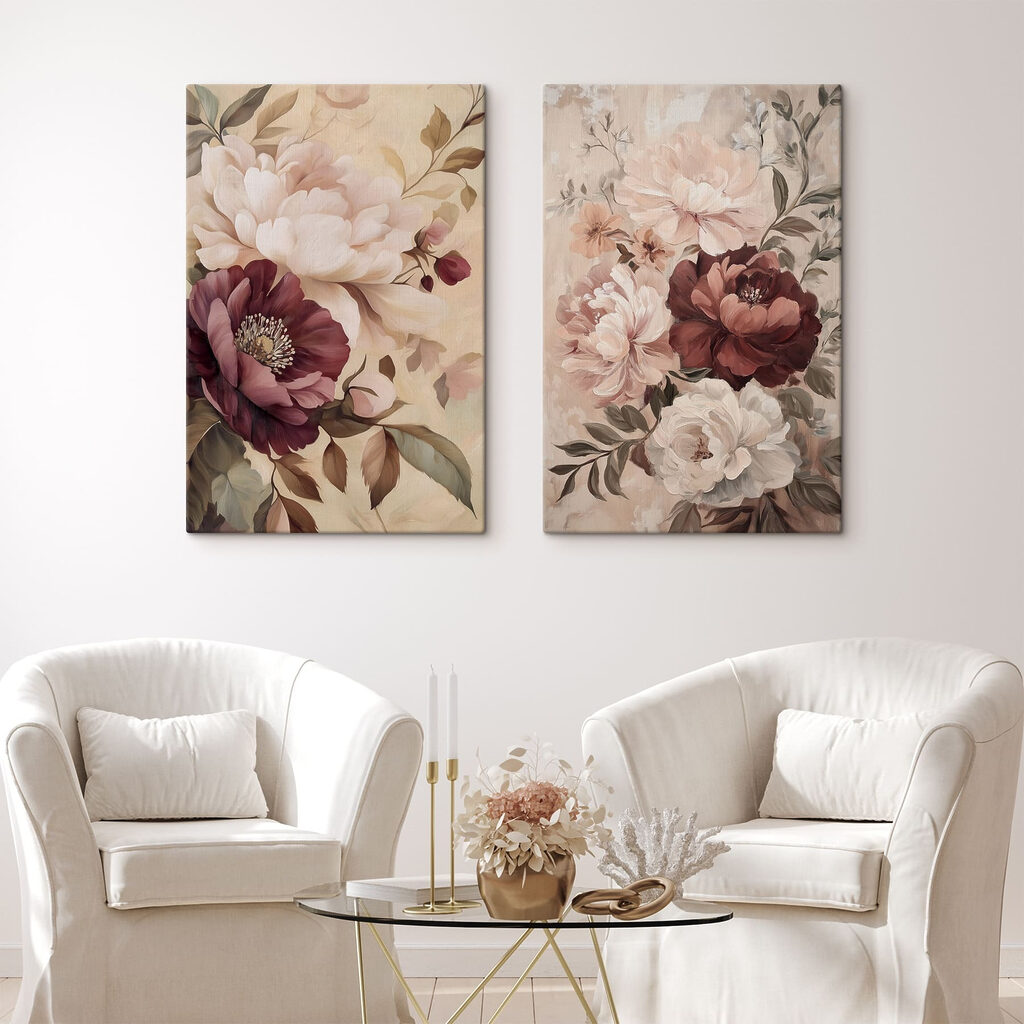 Delicate blooms in soft colors