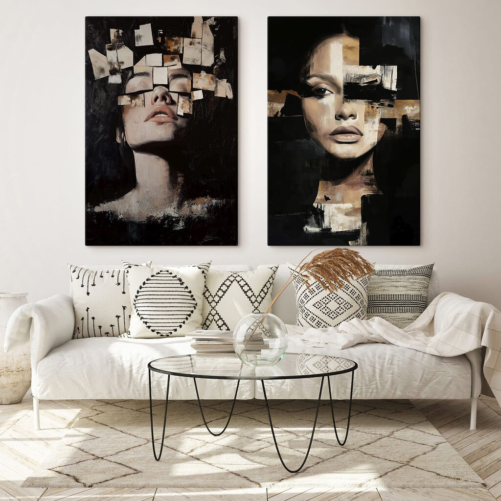 Collage of a woman's face