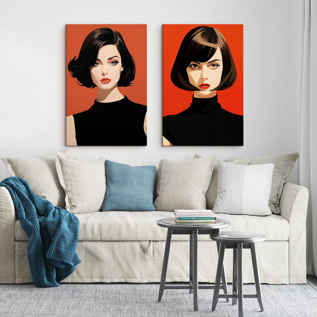 Woman with short hair