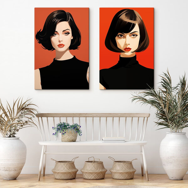 Woman with short hair