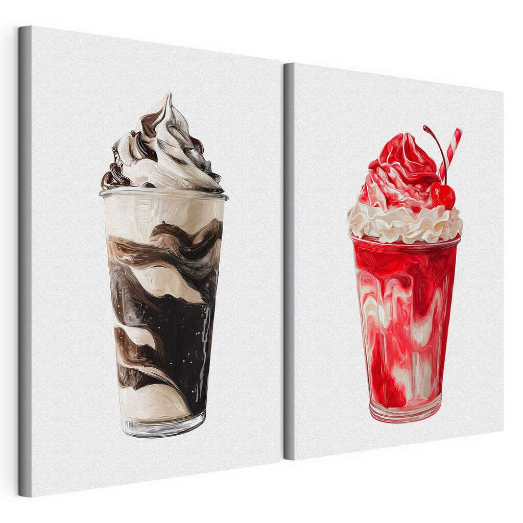 Couple of ice cream sundaes