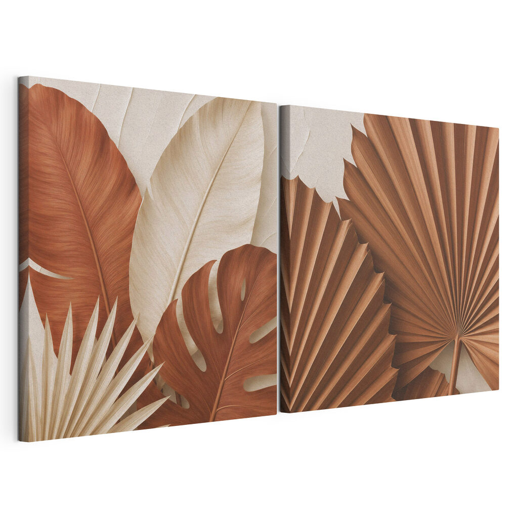 Nature-inspired earthy leaf arrangement