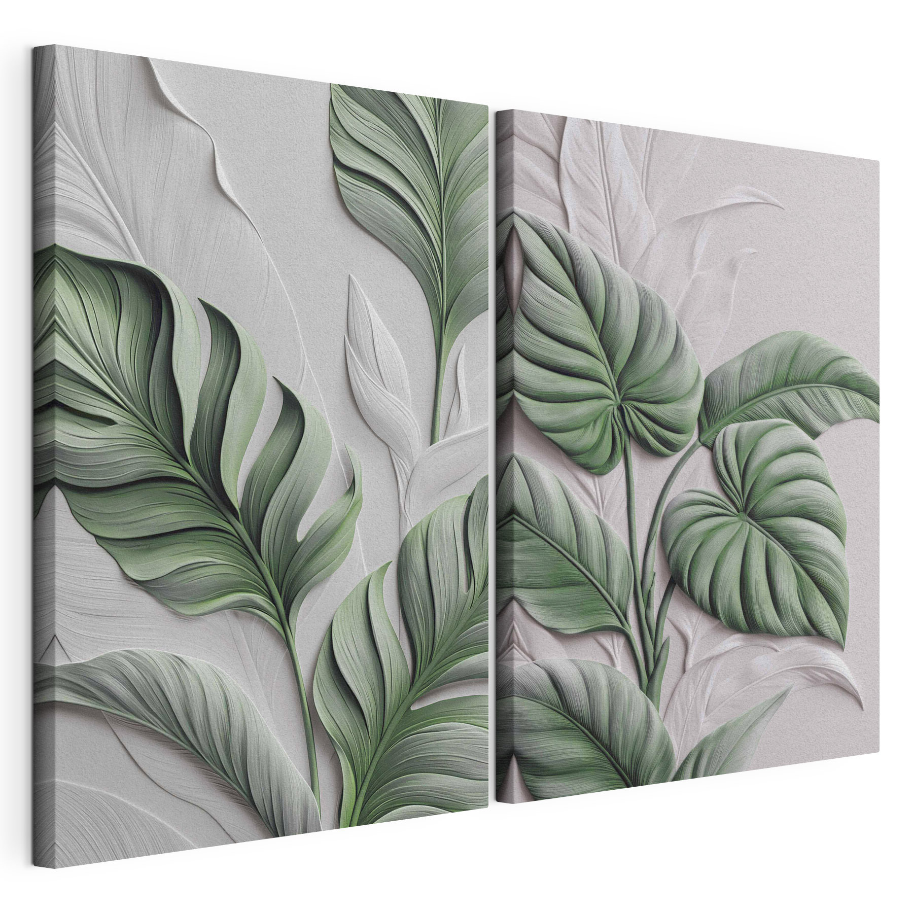 - Lush leaves in harmonious design