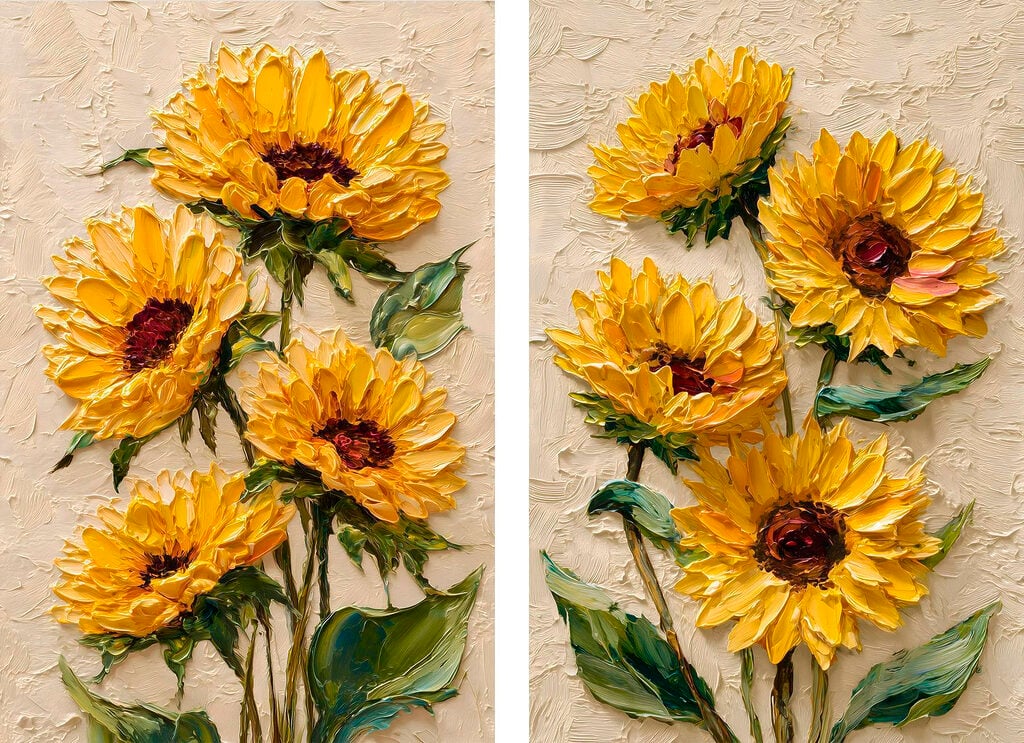 Vibrant sunflowers in full bloom