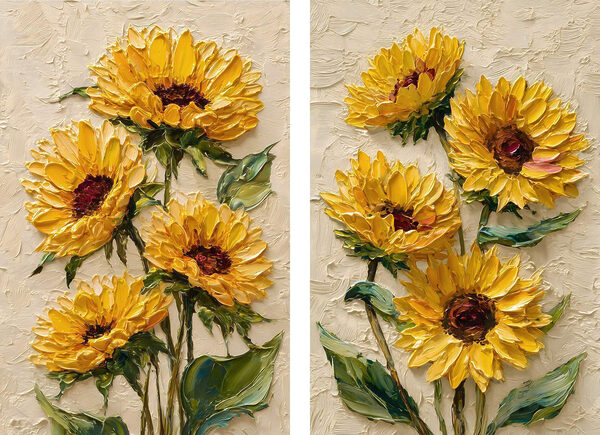 Vibrant sunflowers in full bloom