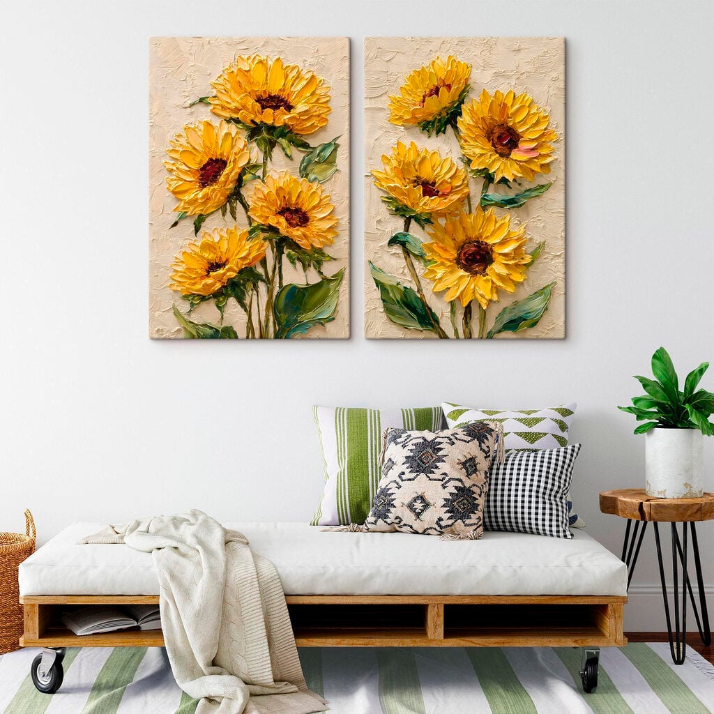 Vibrant sunflowers in full bloom